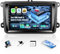 [Qualcomm 8 Core 4G+64G] CAMECHO Android 15 Autoradio para VW Golf 5 Golf 6 Polo Skoda, Doble DIN Radio con 7 Pulgadas Touchscreen Soporta CarPlay,Dual WiFi,GPS,Bluetooth5.1, Hi-Res+Cámara Trasera