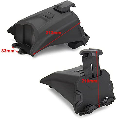 GZYF Soporte para tableta con caja de almacenamiento organizadora, color negro PP para Maverick X3 17-21 Moto