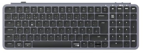 Keychron B2 Pro Ultra-Dünne Drahtlos-Tastatur, 96% ANSI-Layout 3 Moden 2.4GHz/Bluetooth/Wired ZMK-Customisierung Scherefuß-Tastendesign Tastendämpfung kompatibel mit Windows/Mac