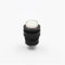 Interruttore a pulsante con chiave R16-503 con luce, interruttore autobloccante rotondo 4 pin 2 pin 16 mm con luce 3 V, 5 pezzi(2Pin No light white)
