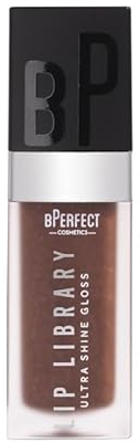 BPerfect Lip Library Lip Gloss – High-Shine Hydrating Gloss with Jojoba Oil – Shade Darling (Warm Chocolate Brown)