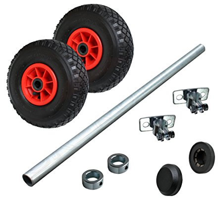 Wagenbau Satz Achse 1000 mm Radsatz mit Luftrad 260mm WB260S4