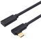 QiCheng&LYS USB-C 3.1 Stecker auf Buchse Verlängerungskabel, Gen 2 (10 Gbps) Geräte; Pass-Video, Daten, Audio über Stecker auf Buchse USB C Kabel Dock Connector Extender (0.6m Ellbogen)