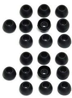 Ersatz-Ohrstöpsel aus Silikon, klein, 10 Paar Small schwarz