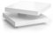 Vicco Couchtisch Elias, Beistelltisch mit drehbarer Tischplatte, Weiß, 70 x 70 cm