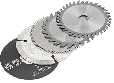 5Pcs Lama per circolare in metallo duro Diametro esterno 85mm Mini Utensile per lama taglio Diametro interno durevole 15mm Resistente all'usura per seghe elettriche a mano