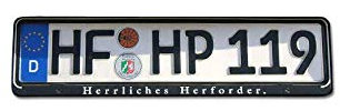 Herforder Kennzeichenhalter