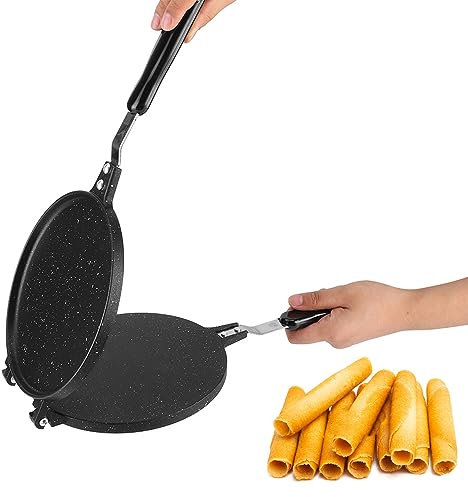 Waffle Maker Waffle Iron with Non Stick Plates Egg Roller Pan,Nonstick Waffle Baking Mold Fine Party Treat & Breakfast Cooker,Make Pancakes Wafers Waffle Machine Household Kitchen Baking Tool