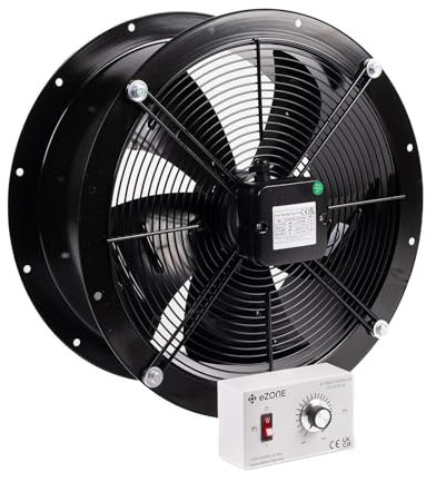 Industrial Cased Extractor Fan 22 Duct Commercial Ventilation +Speed Controller