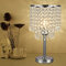 Kristallglas Nachttischlampe Tischlampe Kristall Tischleuchte Lampenschirm mit Runder Standfuß Elegante Moderne Tischlampen Heimtischlampe für Schlafzimmer Wohnzimmer