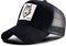 Baseballcap Meshcap Kappe 6 Panel Mesh Kappe Breathable Verstellbar Baseballmütze Truckercap für Herren und Damen (Weiß schwarz)