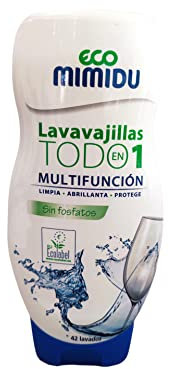 Gel Lavavajillas Todo En Uno Mimidu ECO 42 dosis