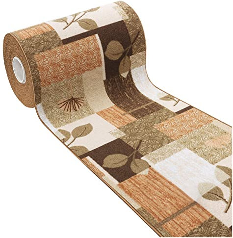 emmevi Passatoia Cucina Antiscivolo H57 Cm Tappeto Moderno Su Misura mod.FAKIRO DIS_47 AL METRO BEIGE