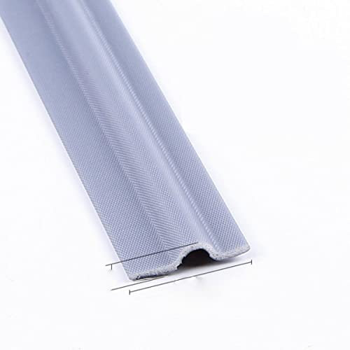 6M Self-adhesive Sealing Strip Sound Insulation Foam Tape Weatherproof Weather Strip Gap Filler Sliding Door Window Accessories-Gray,2M