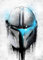 Displate Offiziell Star Wars MetallPoster Magnetische Befestigung Inklusive Lizenziert Bilder Hochwertiges Poster Star Wars - Helmets Graffiti - Mandalorian Graffitti Poster 45 cm x 32 cm