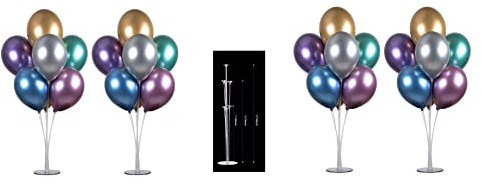 Mr.Gadget Solutions - Kit de soporte para globos de mesa de 70 cm de altura para decoraciones de fiesta de cumpleaños y decoraciones de boda, decoraciones de globos de feliz cumpleaños para fiestas y