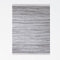 MY-RUG Fleckerlteppich 140x200cm, Flurteppich grau, Flickenteppich handgewebt, recyceltes Material - Bettvorleger aus Baumwolle Teppich Chindi Kelim Nandini