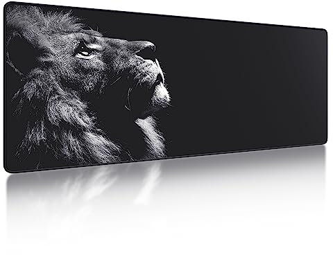 Frotox Tapis de Souris, Tapis de Souris Gamer XXL 800 x 300 x 3mm Grand Mouse Pad, Tapis de Bureau à Bords Cousus, Base en Caoutchouc antidérapante (Noir)