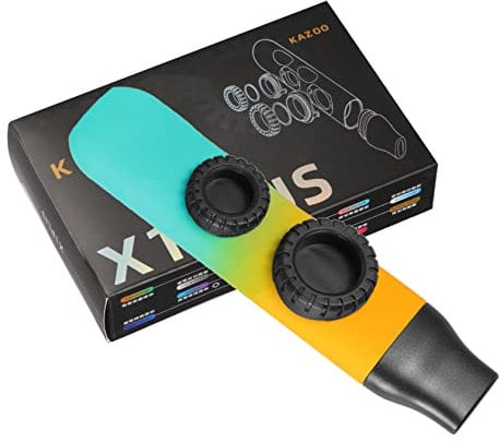 Toyvian Professionelles Kazoo Zwei Tragbare Kazoo-flöte Bunten Farbverläufen Für Musikliebhaber Und Leicht Zu Transportieren Spielen