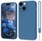 ORDA für iPhone 15 Hülle Silikon Case, Handyhülle für iPhone 15 Ultra Dünn Slim mit Microfiber, Kratzfeste Rundumschutz Case Schutzhülle Hülle für iPhone 15 6.1'' Dunkel Blau