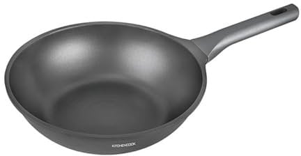 Wok Fonte D'aluminium Noir 28cm Betty Wok28tfi De Kitchencook