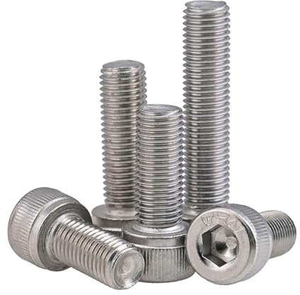 Manoud 5Pcs DIN912 M6 M8 M10 in Acciaio Inox 304 Filettatura Fine Esagonale Esagono Incassato cap Vite A Testa Passo 0.75/1.0/1.25mm (Size : M8 x 1.0 x 40(5pcs))