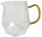 Small Glass Creamer Pitcher Milk Frother Cup with Handle Clear Serving Pitcher Glass Tea Pitcher for Adults Gift, 300ml