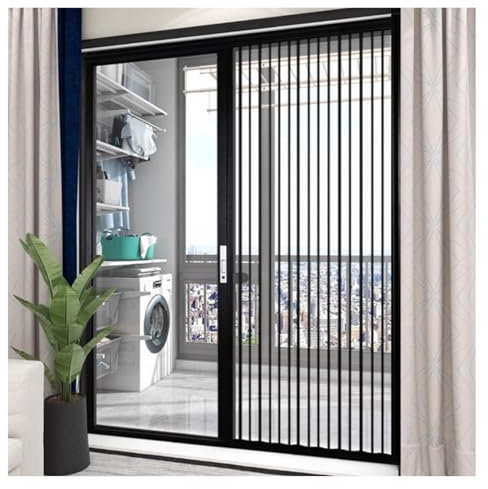 Porte coulissante, Porte Pliante accordéon Porte accordéon transparente de 76'' 78'' 80'' 84'' de haut, porte coulissante pliante isolante pour cuisine et salle de bain/portes rétractables intérieures