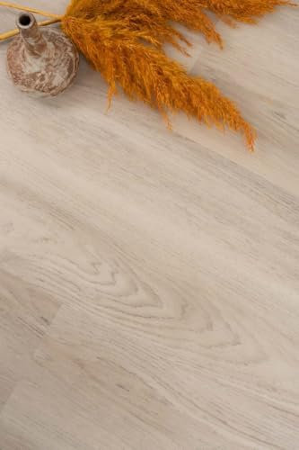 SPC Vinylboden mit Klicksystem in Holzoptik beige Rigid Vinyl mit Trittschalldämmung in Eichenoptik grau braun