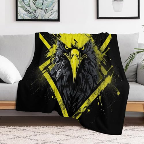 Xiputvl Adler Wolldecke – Flauschige Decke Für Stilvolle Raumgestaltung, Ideal Für Gemütliche Stunden 100×130cm
