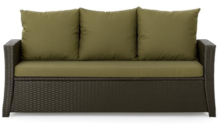 Setgarden® Bankauflage - Outdoor sitzkissen für Gartenbank für polyrattan- Polster Auflage Outdoor - Bankpolster Auflage für Hollywoodschaukel Rattan Sitzbank (Grün, 160x60x50cm)