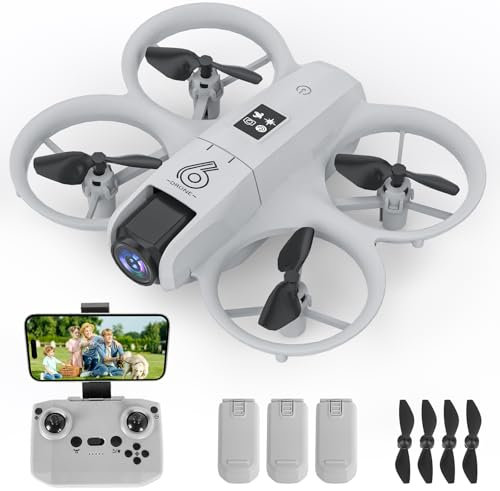Mini Drohne für Kinder Spielzeug Drohne mit Kamera HD 720P, Kids Drone Toys mit LED Lichter/3D Flip/Kreisflug/30 Min Lange Flugzeit Outdoor Kinderspielzeug Geschenke für Jungen Mädchen ab 6 7 8+ Jahre