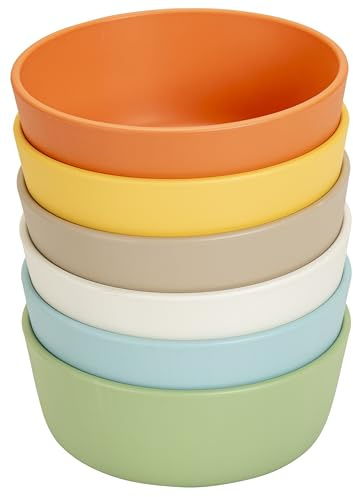 Betzold Schüssel-Set | 6 Teile, bruchsicher, spülmaschinengeeignet, aus Biokunststoff