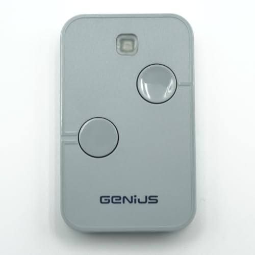 GENIUS KILO N TX2 787034 - Telecomando 2 canali grigio per cancelli e garage, 868 MHz, Rolling Code - Sostituisce il KILO TX2 6100332 + 1 Goodies DOMOBIP (confezione da 1, KILO N TX2)