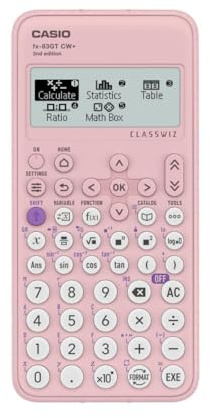Casio fx-83GTCW+ - Calcolatrice scientifica rosa (versione UK) - Aggiornamento rispetto al precedente modello fx-83GTCW