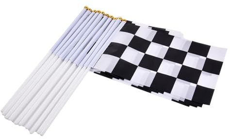 Racing-Zielflagge – 5,51 Zoll Polyester PP | 8,27-Zoll-Spear-Top