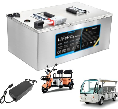 JHKJ Batteries pour tricycles 72V 60V 48V 50Ah Lithium