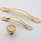 Angela-homestyle™ Vintage Möbelgriffe Antikbeschlag Schubladengriff Möbelgriff Schrankgriff Zierteile Mit Schrauben (Gold, 128mm)