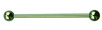 PiercingDoc Industrial Piercing Titanium G23 Barbell Bar, Titan,
