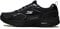 Skechers Herren GO Run CONSISTENT Sneaker, Black Leather Synthetic Charcoal Trim, 42 EU