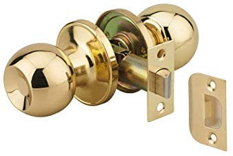 THIRARD - Serrure horizontale tubulaire en applique pour porte intérieure, axe réglable, doré