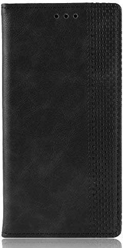 TingYR Hülle für LG K61 / Q61 Schutzhülle, Handyhüllen Flip Hülle Wallet Stylish mit Standfunktion und Magnetisch PU Tasche Schutzhülle.(Schwarz)