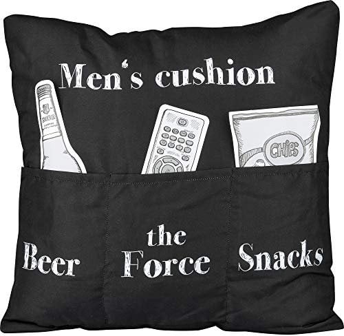 Sofahelden Männerkissen englisch mit Taschen und Deko