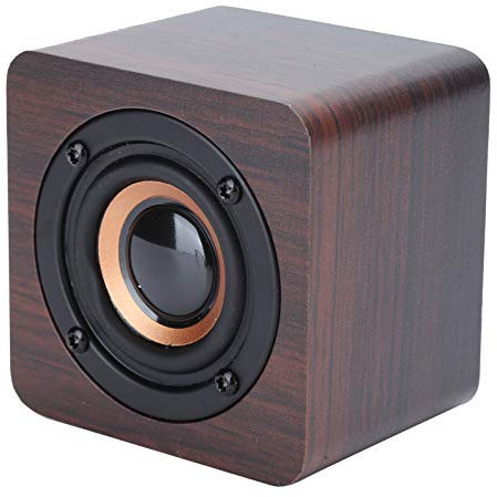 VBESTLIFE Mini Altavoz de Madera, Caja de Altavoz inalámbrico portátil de 1200 mah, para Reproducir música, para Fiestas/Familiares/Interiores/Exteriores