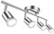 Aigostar LED Deckenleuchte Drehbar,4 GU10 Flammig LED Strahler Deckenstrahler Spot,220V Deckenlampe für Küche,Wohnzimmer,Schlafzimmer (ohne Leuchtmittel)