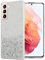 Cadorabo Hülle kompatibel mit Samsung Galaxy S21 5G Rundumschutz TPU Silikon Case Mädchen Glitzer Strass Design Slim Kratzfest Weiche Gummi Bling Schutzhülle für Samsung Galaxy S21 5G in Transparent