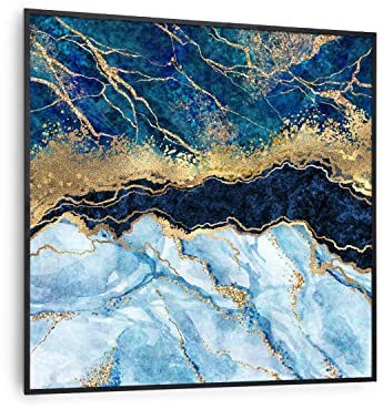 Klarstein Air Art Smart Stufa Elettrica Basso Consumo, Termoconvettore Elettrico da Parete 350W con Controllo IoT/WiFi App, Termosifone Elettrico a Muro, Pannello Radiante Infrarossi, Senza CO2