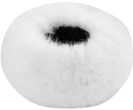 iSpchen Frauen Winter Kunstpelz Mütze Winter Warme Mütze Kunstfell Pelzmütze Wintermütze Fellmütze Damenmütze Winter Plüschmütze Damen Kunst Pelz Mütze,Weiß