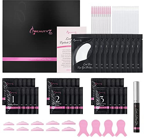 Kit de pestañas de elevación 2 en 1, profesional semipermanente para pestañas y cejas, Lash Lift Kit Perming Cils Curling Perming Set (10 paquetes de cada loción)