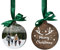 Personalisierte Christbaumkugeln mit deinen eigenen Fotos und Texten - Erstelle deinen individuellen Weihnachtsschmuck aus Holz in verschiedenen Farbtönen.